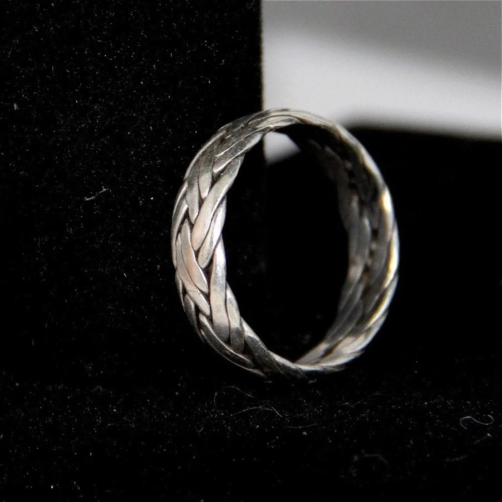 Sterling silver braided